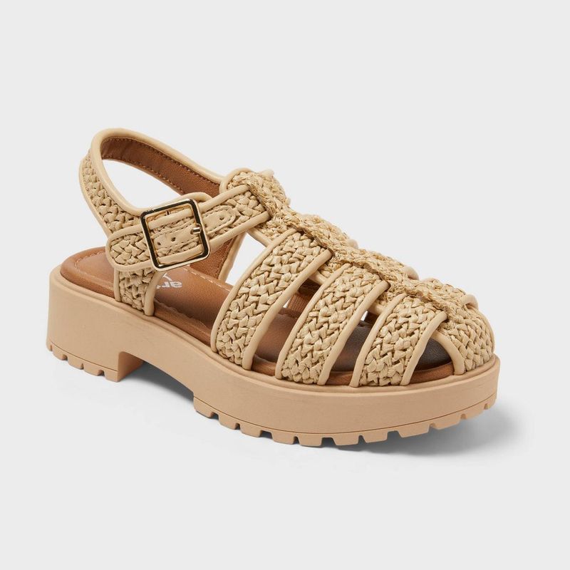 Art Class - Kids' Tootie Lug Sandals - Art Class Natural 6 Natural